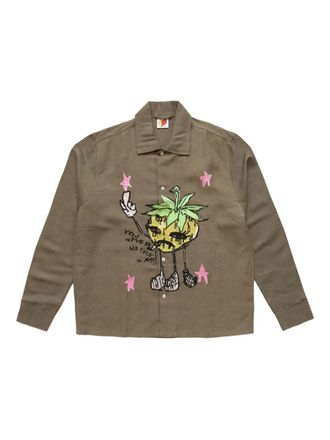 Sky High Farm Smoke Strawbabies overhemd - Bruin