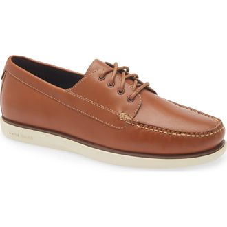 Cole Haan Grand 4-Eye Boat Shoe in British Tan /Angora at Nordstrom Rack, Size 11