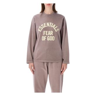 Fear of God Long Sleeve Tops, female, Brown, Size: XS Campus 90s LS Tee