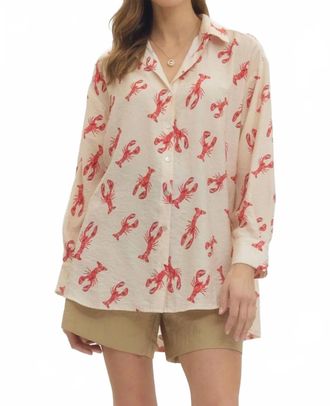 NaaNaa Mirkush Lobster Shirt In Beige