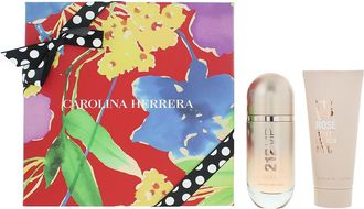 Carolina Herrera Womens 212 Vip Rose Eau de Parfum 80ml + Body Lotion 100ml - Peach - One Size