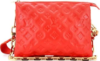 Louis Vuitton Coussin Bag Monogram Embossed Lambskin PM crossbody bag - Rood
