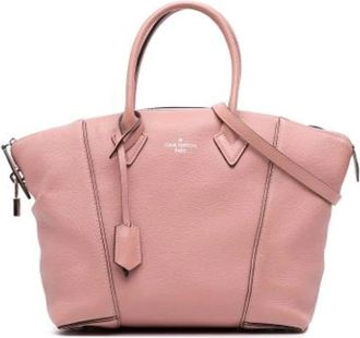 Louis Vuitton Pre-owned Handbags, female, Pink, Size: ONE SIZE Pre-owned Soft Lockit MM
