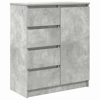 Berkfield Home Sideboard with Drawers Concrete Grey 71x35x84 cm Engineered Wood | Size: 71 x 35 x 84 cm