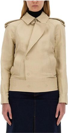 Burberry WW Bomber Jacket - Dames - Zomerjassen - Beige - 3XS - Jassen