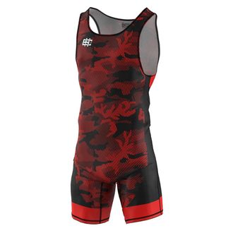 OEM Leotardo De Lucha Libre Havoc Para Hombre, Talla 3xl, Color Rojo