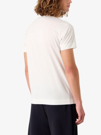 Emporio Armani Logo-Embroidered T-Shirt - White