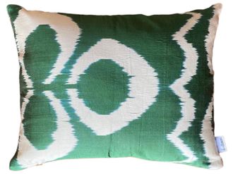 Les-Ottomans Silk Ikat Cushion