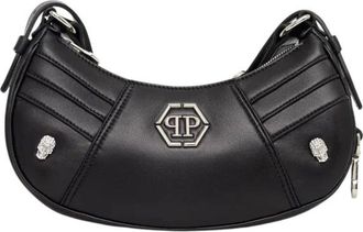 Philipp Plein Mini Schoudertas - Dames - Schoudertassen - Zwart - ONE Size - Leer - Tassen