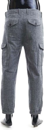 Brunello Cucinelli Grey Wool Cargo Trousers, Brand Size 58 (US Size 42)