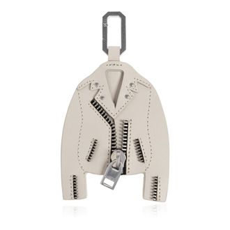 AllSaints Keyrings, female, Gray, Size: ONE SIZE Dalby Leather Keyring