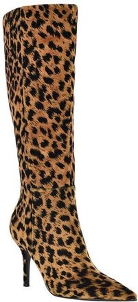 Guess Gressa Knee High Pointed Toe Boot in Medium Brown at Nordstrom, Size 6.5