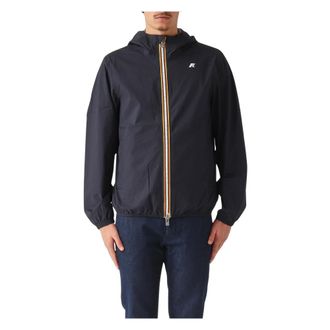 K-Way K-Way, Rain Jackets, male, Blue, Size: L Jack Stretch Dot Jacket