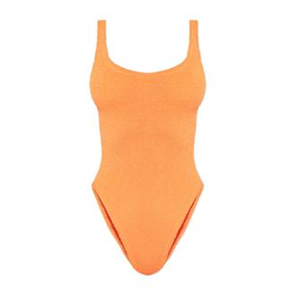 Hunza G Dames, Badkleding, Oranje, Maat: ONE Size