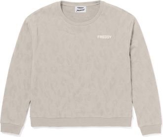 Freddy Felpa donna girocollo fantasia leopardata regular fit