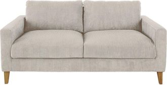 Maisons du monde Sof&aacute; de 3 plazas de pana gris claro