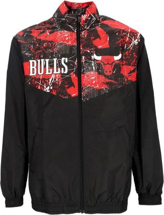 New Era Chicago Bulls Trainingsjack All Over Print - Heren - Zomerjassen - Veelkleurig - XL - Polyester - Jassen