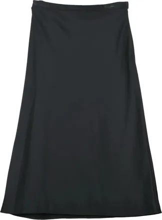 Calvin Klein Black Flared Long Skirt