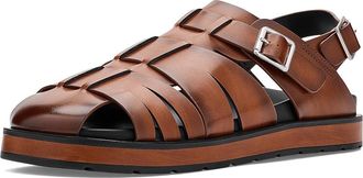 Stacy Adams Largo Slingback Buckle Sandals Mens Sandals Cognac : 13 M, Faux Leather