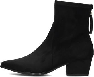 Unisa Zwarte elegante enkellaarsjes voor vrouwen - Dames - Laarzen met Hak - Zwart - 37 EU - Schoenen