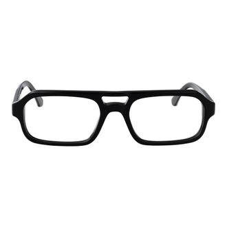 Retro Superfuture Glasses, unisex, Black, Size: 53 MM Numero 128 Optical Frame