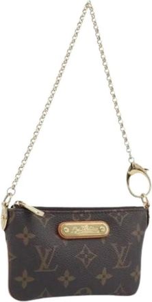 Louis Vuitton Pre-owned Accessory Pouch - Dames - Vintage Mini Tas - Bruin - ONE Size - Leer - Vintage