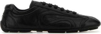 Prada Black Lace Up Sneakers