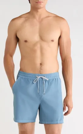 Billabong Every Other Day Wave Washed Layback Swim Trunks in Blue Fog at Nordstrom, Size Xx-Large