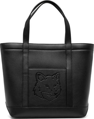 Maison Kitsuné Borsa tote Fox Head media - Nero