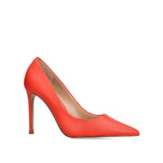 Steve Madden Womens Leather Thrive Red Heels - Size UK 5