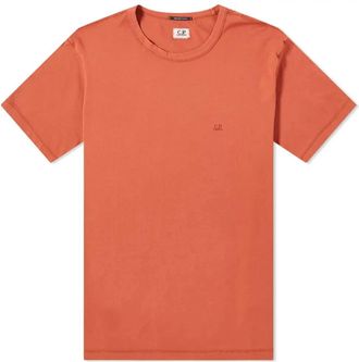 C.P. Company Classic Logo T-Shirt - Heren - T-shirts - Rood - L - Katoen - Tops