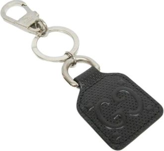 Gucci Pre-owned Leather Key-holder - unisex - Vintage Accessoires - Zwart - ONE Size - Leer - Vintage