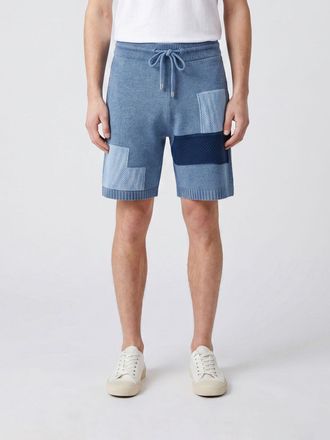 Laneus Shorts jogging in cotone al ginocchio con vita elasticizzata