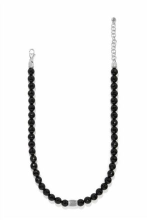 Brighton Womens Meridian Solis Bead Necklace In Black