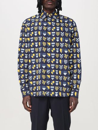 Fendi Crest Print Zijde Shirt