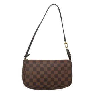 Louis Vuitton Tweedehands Canvas Louis Vuitton tassen - Dames - Pre-owned - Bruin - Maat: ONE Size Leer
