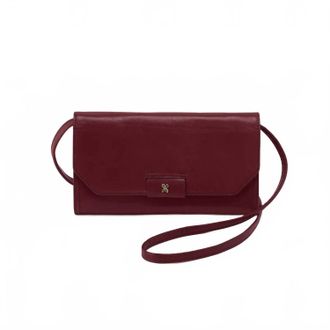 Hobo Womens Romy Crossbody Wallet In Saddleberry