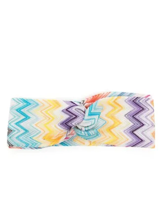 Missoni zig-zag print knitted headband - women - Viscose - One Size - Multicolour