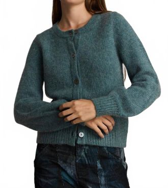 M.Patmos Lydia Crewneck Cardigan In Mineral