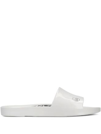 Melissa x 10 Corso print slides - women - Rubber/Rubber/Rubber - 38 - White