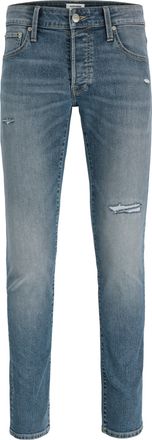 Jack & Jones Slim-fit-Jeans JACK & JONES JJIGLENN JJORIGINAL, Herren, Gr. 30, L&auml;nge 34, blau denim, Denim/Jeans, Obermaterial: 76% Baumwolle, 22% Polyester, 2% Ela