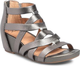Söfft Vivi Platform Wedge Sandal in Dark Pewter at Nordstrom Rack, Size 6