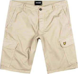 Lyle & Scott Hombre, Pantalones cortos, Beige, Talla: W30
