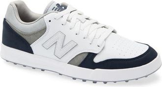 New Balance 480 Golf SL Waterproof Spikeless Golf Shoe in White /Navy at Nordstrom, Size 10.5