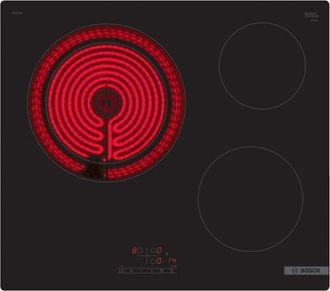 Bosch Vitrocer&aacute;mica 60cm 3 Fuegos 5700w Negro - Pkk611bb8e