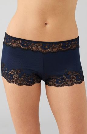 Wacoal Modern Affair Boyshorts in Night Sky/Black at Nordstrom, Size X-Large