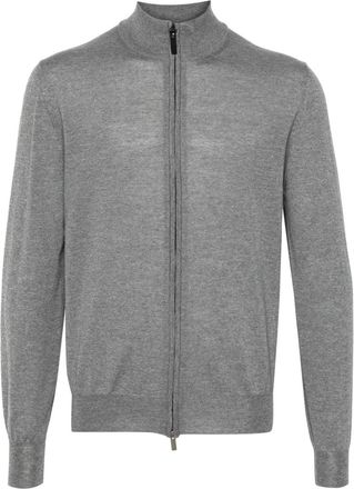 Canali merino wool cardigan - men - Merino - 54 - Grey