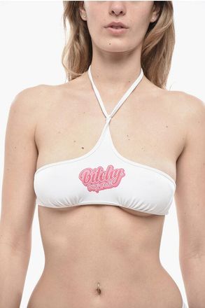 Dsquared2 Halterneck Bikini Top with Rhinestones size 44