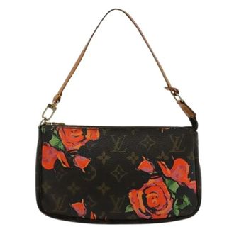 Louis Vuitton Pre-owned Shoulder Bags, female, Brown, Size: ONE SIZE Pre-owned Monogram Rose Pouch