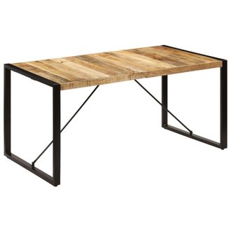 vidaXL Mesa De Comedor De Madera Maciza De Mango 160x80x75 Cm Vidaxl